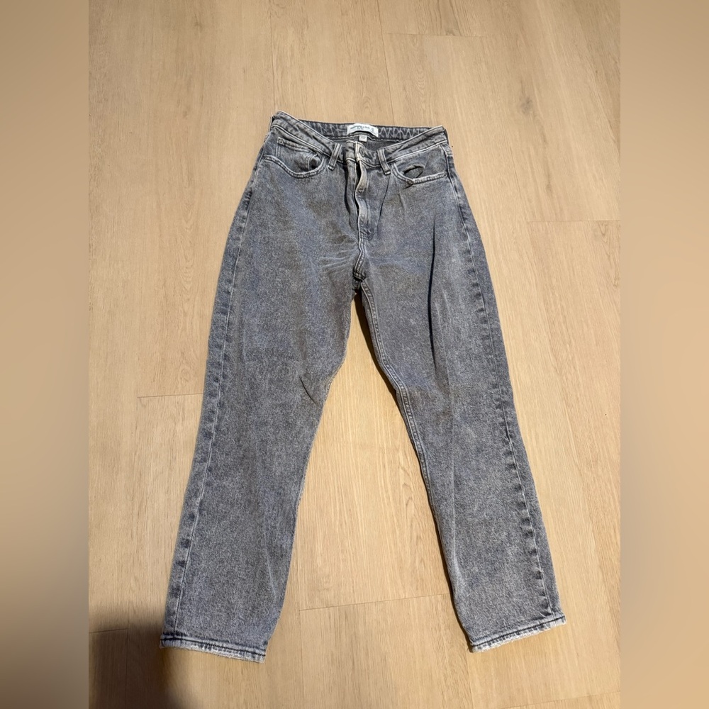 Abercrombie & Fitch Women's Gray Straight Leg Jeans
